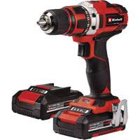 Cordless Drill/Driver Kit, Lithium-Ion, 18 V, 1/2" Chuck, 354 in-lbs Torque Groupe Generik
