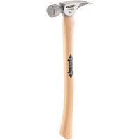 Marteau &agrave; face en titane frais&eacute;e avec manche incurv&eacute; en noyer, 14 oz, Prise en Bois, 18" lo Groupe Generik