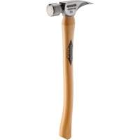 Marteau &agrave; face lisse en titane avec manche incurv&eacute; en noyer, 14 oz, Prise en Bois, 18" lo Groupe Generik