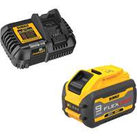 Ensemble de bloc-pile et chargeur MAX FLEXVOLT, Lithium-ion, 20 V/60 V, 9 Ah Groupe Generik