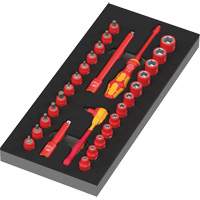 Insert en mousse pour jeu avec cliquet 8007 A VDE Zyklop VDE 1, 1000 V, 30 M Groupe Generik