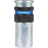 QUIKSILVER 2 Industrial Quick Coupler, Zinc-Plated Steel, 1/4", Female NPT, 362 PSI Groupe Generik