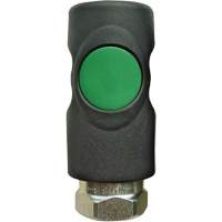 TOPQUIK S1 Ultraflo 7.8 mm Quick Coupler, Polyester Composite/Stainless Steel, 1/4", Female NPT, 174 PSI Groupe Generik