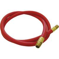 Hose Reel Connecting Hose, Air, EPDM Rubber, 1/2" dia. x 5', 300 psi, 1/2 NPT Groupe Generik