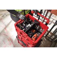 PACKOUT Low-Profile Crate, 15" x 18-5/8" x 6-5/8", Black/Red Groupe Generik