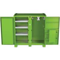 Armoire de rangement d'&eacute;PI sur place, Acier, Vert lime haute visibilit&eacute; Groupe Generik