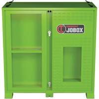 Armoire ventil&eacute;e pour le rangement d'&eacute;PI sur place, Acier, Vert lime haute visibilit&eacute; Groupe Generik