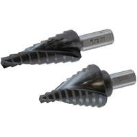 Multi-Step Drill Bit, 1/4" - 1-3/8" , 1/8" Increments, High Speed Steel Groupe Generik