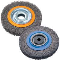 Wire Wheel Brush, 8" Dia., 0.118" Fill, 1-1/4" Arbor Groupe Generik