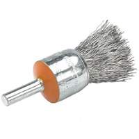 Mounted End Brush with Crimped Wires, 1/2", 0.01" Fill, 1/4" Shank Groupe Generik