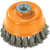 Wire Cup Brush, 3" Dia. x 5/8"-11 Arbor Groupe Generik