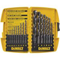 Jobber Drill Bit Set, 17 Pieces, High Speed Steel Groupe Generik