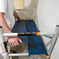 Mobile Work Scaffolding - Mini Scaffoldings, Aluminum Frame, 42" D x 48-1/2" H Groupe Generik