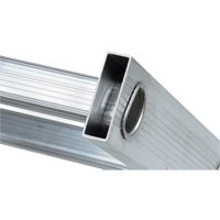 Industrial Heavy-Duty Straight Ladders, 8', Aluminum, 300 lbs., CSA Grade 1A Groupe Generik