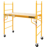Mobile Work Scaffolding - Maxi Square Scaffolding, Steel Frame, 74" D x 74" H Groupe Generik