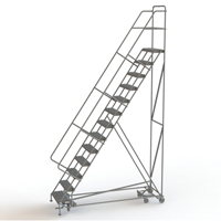 &eacute;chelles roulantes multidirectionnelles, 13 marches, Largeur de la marche 24", Hauteur de la plateforme 130", Acier Groupe Generik