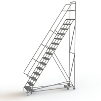 &eacute;chelles roulantes multidirectionnelles, 15 marches, Largeur de la marche 24", Hauteur de la plateforme 150", Acier Groupe Generik