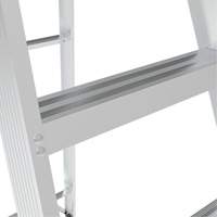 Step Ladder, 10', Aluminum, 225 lbs. Capacity, Type 2 Groupe Generik