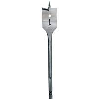Flat Boring Bit, 1" Diameter, 1/4" Hex Shank, 6" Length Groupe Generik