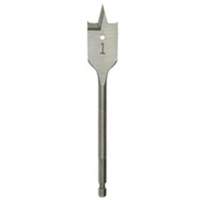 Flat Boring Bit, 1-1/8" Diameter, 1/4" Hex Shank, 6" Length Groupe Generik