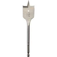 Flat Boring Bit, 1-1/4" Diameter, 1/4" Hex Shank, 6" Length Groupe Generik