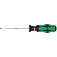 Slotted Screwdriver, 4 mm Tip, Round, 7-25/32" L, Plastic Handle Groupe Generik
