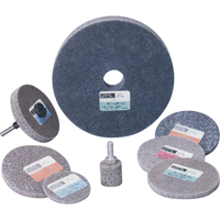 Meule homog&egrave;ne &agrave; faible densit&eacute; de s&eacute;rie 500 Standard Abrasives, 3" x 1/4", Arbre de 1/4", Grain de Moyen, Oxyde d'aluminium Groupe Generik