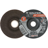HP Combo Depressed Center Combination Wheel, 4" x 1/8", 5/8" Arbor, Type 27 Groupe Generik