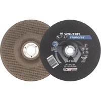 Stainless Steel Depressed Centre Grinding Wheels, 9" x 1/8", 7/8" Arbor, Type 27 Groupe Generik