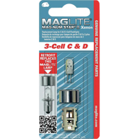 Ampoule de rechange pour lampe de poche &agrave; 3 piles C & D Groupe Generik