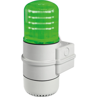 Streamline&reg; Modular Multifunctional LED Beacons, Continuous/Flashing/Rotating, Green Groupe Generik