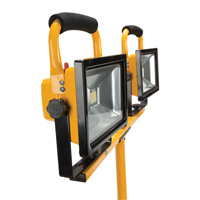 Twin-Head Work Light, LED, 40 W, 4800 Lumens, Aluminum Housing Groupe Generik