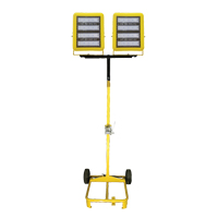 Chariot d'&eacute;clairage &agrave; deux t&ecirc;tes avec treuil, DEL, 400 W, 60 000 lumens, Boîtier en Aluminium Groupe Generik