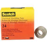 Scotch&reg; Electrical Shielding Tape, 25.4 mm (1") x 4.6 m (15'), Black, 16 mils Groupe Generik