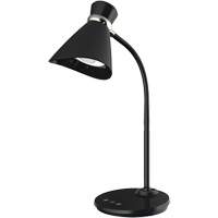 Desk Lamp, 6 W, LED, 16" Neck, Black Groupe Generik