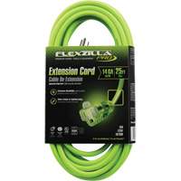 Flexzilla&reg; Pro Industrial Extension Cord, All-Weather, SJTW, 14/3 AWG, 15 A, 25' Groupe Generik