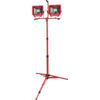 Baladeuses jumel&eacute;es avec tr&eacute;pied, DEL, 72 W, 8000 lumens, Boîtier en Aluminium Groupe Generik