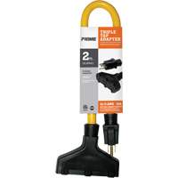 Fiche &agrave; trois prises, Ext&eacute;rieur, STW, AWG 12/3, 15 A, 3 prise(s), 2' Groupe Generik