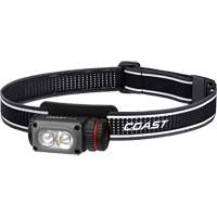 Lampe frontale COAST WPH10R &agrave; deux couleurs avec aimant et agrafe, DEL, 500 lumens, 3,25 hres de fonctionnement, piles Rechargeable Groupe Generik